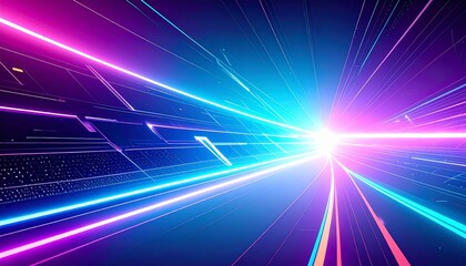 abstract illustration of science, technology future and art concept, futuristic background with graphic elements