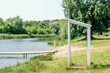 © Chmutphoto - Outdoor beach shower at lake shore