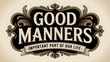 © thaminaahmedbd - Elegant Vintage Design for Good Manners