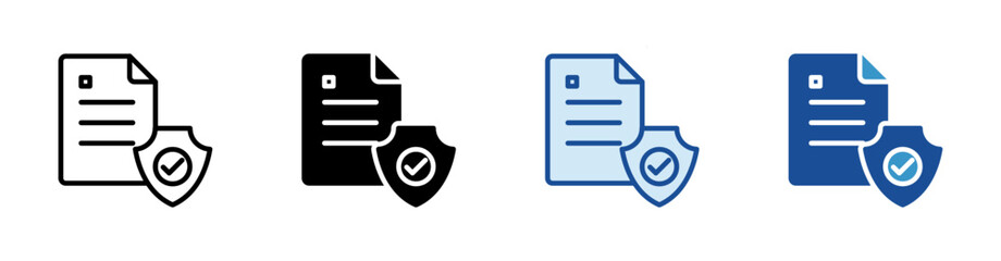 Regulator Compliance Multistyle Vector Icon Isolated On White Background