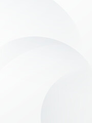 Wall Mural - white background vertical. geometric circle design. template layout on screen device.
