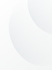 Wall Mural - white background vertical. geometric circle design. template layout on screen device.