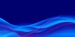 © Chaweewan - Elegant wavy lines form an abstract blue banner background , template, corporate