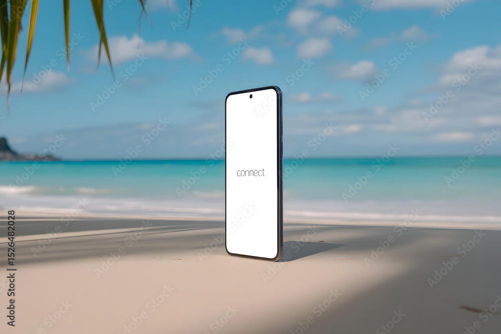 sign on the beach Stock Photo | Adobe Stock