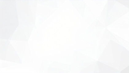 Wall Mural - white polygon textured background with soft light and depth