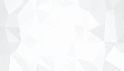 Wall Mural - white polygon textured background with subtle design and depth