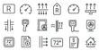 © Влада Яковенко - Hvac symbols and thermostat icons for efficient climate control design