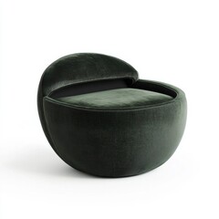 Aufkleber - Minimalist indoor chair setting with white background
