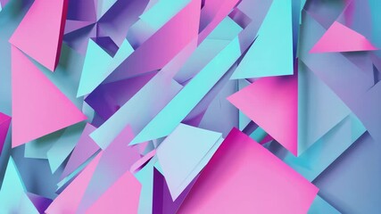 Wall Mural - abstract pink and light blue geometric background. dynamic shapes composition