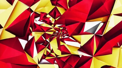Wall Mural - abstract red and light yellow geometric background. dynamic shapes composition