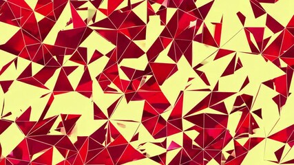 Wall Mural - abstract red and light yellow geometric background. dynamic shapes composition