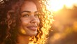 © Qicol - Happy woman sunset portrait.