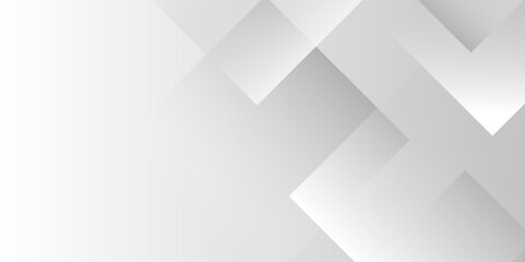 Fototapete - Abstract white and grey triangle overlay texture background. Modern elegant white gray banner background with creative design and shiny lines.Light gray triangle abstract subtle vector background..	