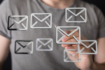 Leinwandbilder - Boost productivity with effective email management techniques.  Organize and prioritize your inbox.