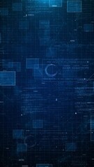 Wall Mural - web 3d software development concept, futuristic technology, digital connectivity, cyber space data a