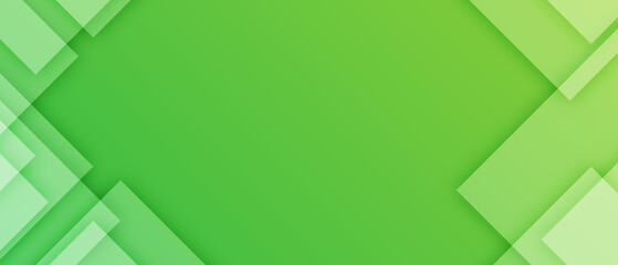 triangle geometric shape on green background for website