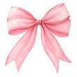 © SAYEDA - Watercolor pink bow isolated on transparent background perfect for gifts and celebrations