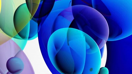 Wall Mural - colorful abstract background overlap layer on bright space with circles effect decoration. modern gr