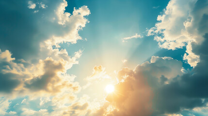 Wall Mural - blue sky with white cloud background. white cloud with blue sky background