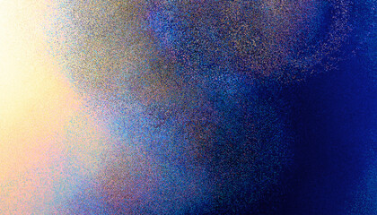 Fototapete - Abstract blurred grainy gradient background . Colorful digital grain soft noise effect pattern. Lo-fi multicolor vintage retro. VHS Glitch cloudy
