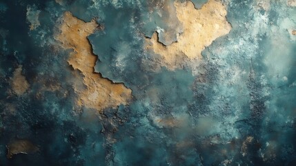  Weathered and textured abstract background with peeling paint.