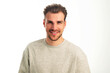 © gzorgz - Headshot of a young man standing against isolated background