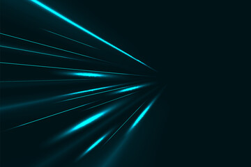 Wall Mural - light speed motion effect. blue color spiral glow effect. magic shiny line sparkles and sequins