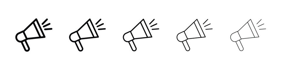 Wall Mural - campaign icon vector collection. eps 10