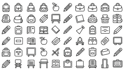 Web and mobile design vector icon set for business communication