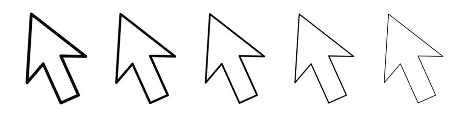 Mouse pointer icon vector collection. EPS 10