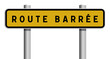 © Nicolas - panneau route barrée