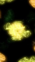 Wall Mural - vertical fractal particle rainbow bursts background 4k loop features continuing explosions and implo