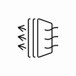 © Tarana - layer through icon sign vector