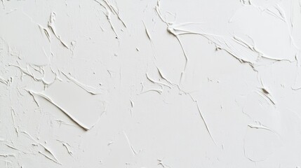 Wall Mural - close-up of white textured wall with brush strokes.