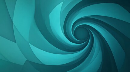 Wall Mural - abstract teal swirling vortex background.