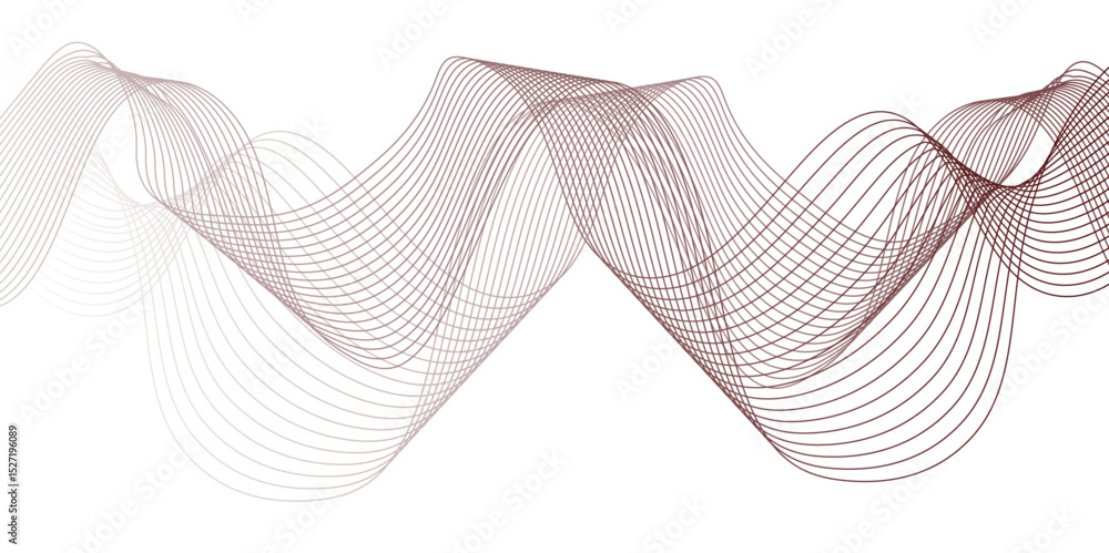 Abstract modern background with grey wavy lines and particles.Abstract ...