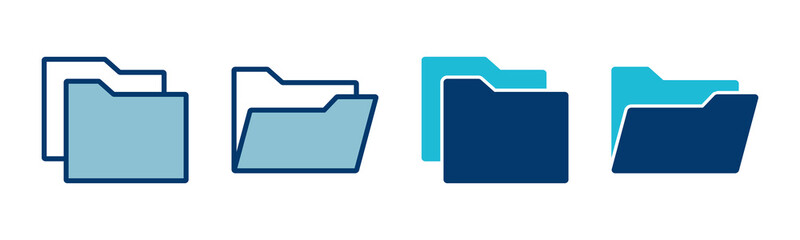 Poster - folder icon vector isolated on white background. folder and documents icon. icon archive