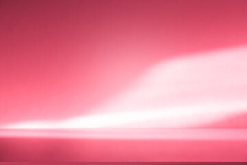 Leinwandbilder - Wall interior background, studio and backdrops show products.with shadow from window color pink background for text insertion and presentation interior decoration	