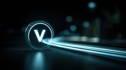 Poster - Anonymous Web Browsing Icon With VPN Trail on Dark Background in a Secure Digital Environment