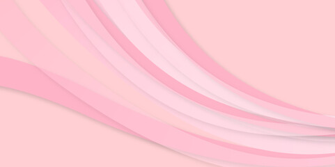 Wall Mural - Light Pink Abstract Wave Background for Business and Presentation Design.