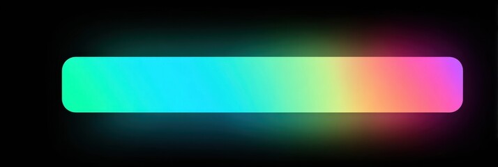 Poster - Calm Color Gradient Glowing From Mute Icon With Left Side Open Showcasing Vibrant Hues and Soft Illumination