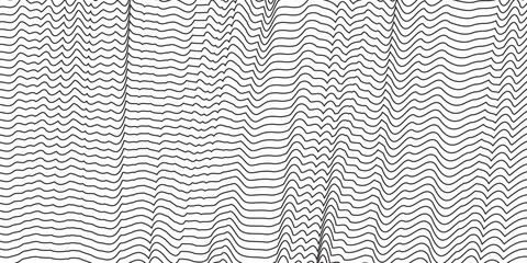 Wall Mural - Abstract Folded Particle Technology Background Design. Abstract wave, high tech and big data background design for brochure, flyer, magazine, business card, banner. Vector