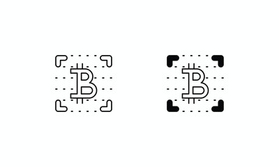 binary code icons set line and glyph black vector icon stock illustration