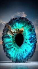 abstract eye floating in space