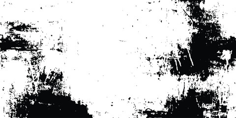 Poster - Abstract grunge texture background design. Vector grunge black and white distressed texture background. 