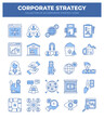 © Icon - Corporate Strategy Icons. Collection of 25 Essential Business Strategy Icons