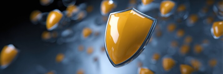 Aufkleber - Antivirus Shield Actively Repelling Phishing Bug in a Dynamic Digital Environment at Night