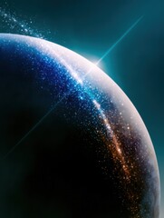 planet in deep space