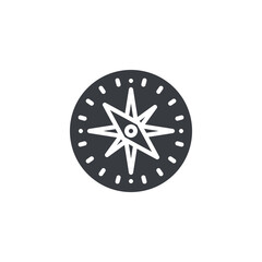 Aufkleber - Navigation compass vector icon