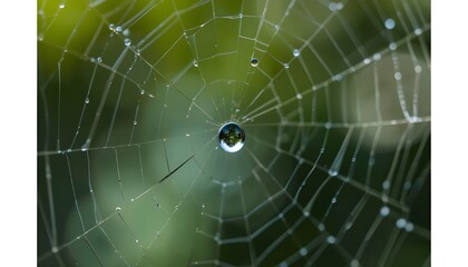 Water Droplet on Spiderweb